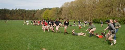 Sfeerfoto op kamp