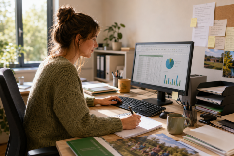 Sfeerbeeld administratief medewerker
